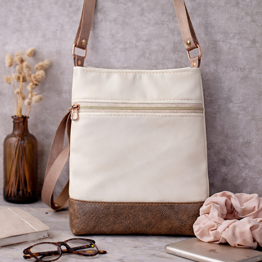 Cream Grab & Go Crossbody