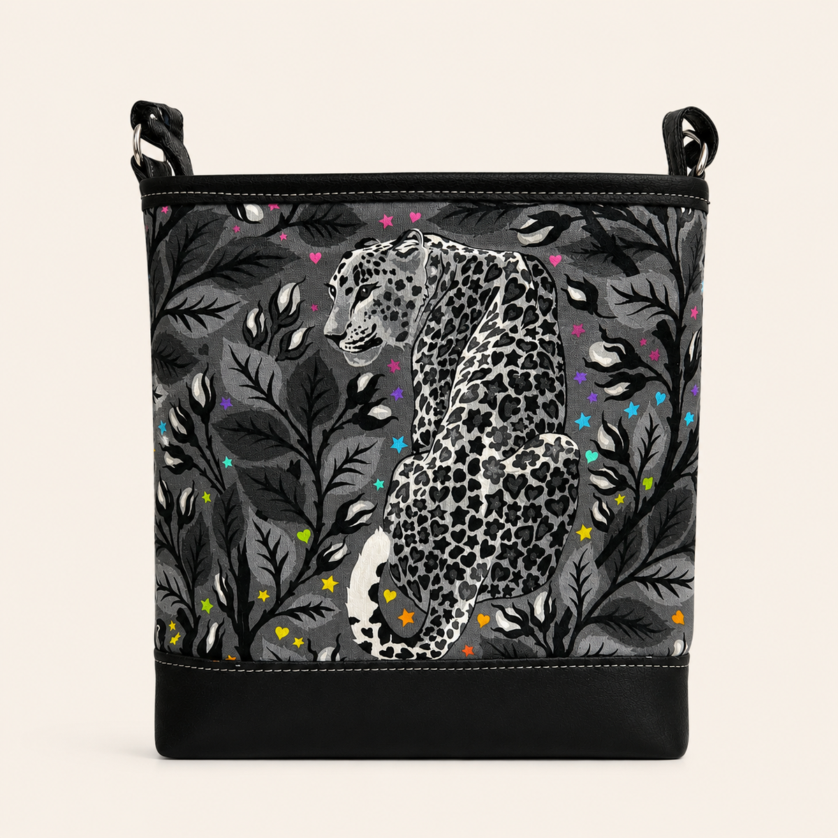Night Leopard Mini Tote Crossbody
