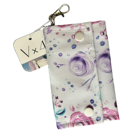Watercolor Roses Zip It Up Wallet