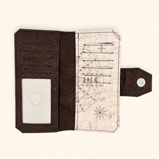 Celestial Cork Tall Wallet