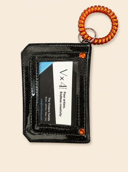 Midnight Spark Snap Wallet Keychain