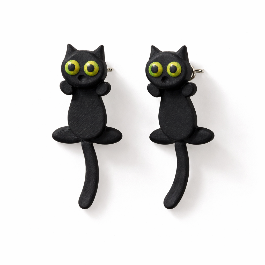 🐾 The Peekaboo Cat Earrings