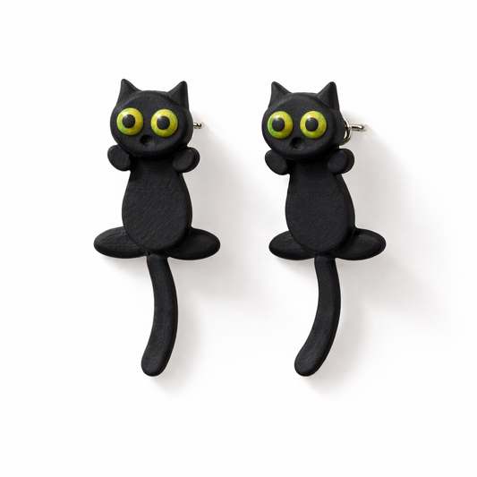 🐾 The Peekaboo Cat Earrings