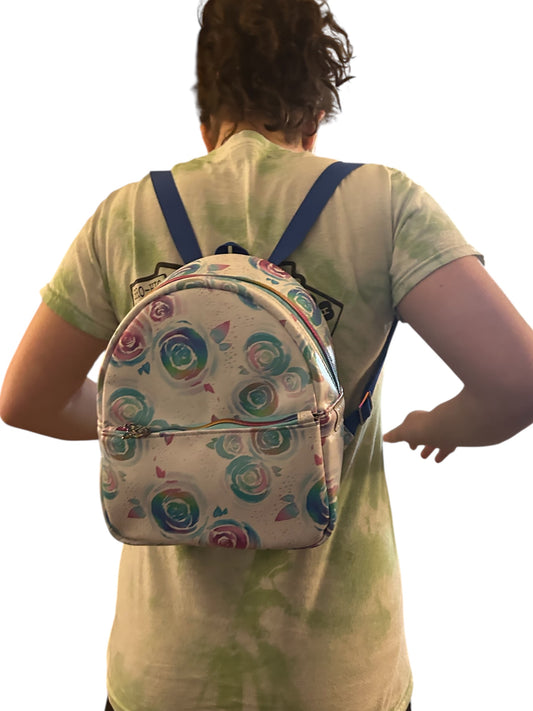 Watercolor roses backpack