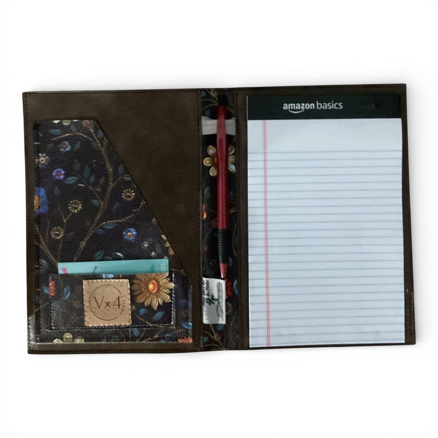 Midnight Blue Floral Tote and Jr Notebook Set