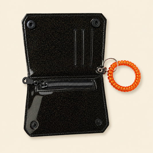 Midnight Spark Snap Wallet Keychain