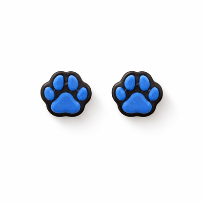 🐾 Little Blue Paw Studs