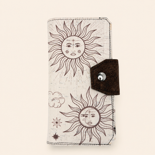 Celestial Cork Tall Wallet