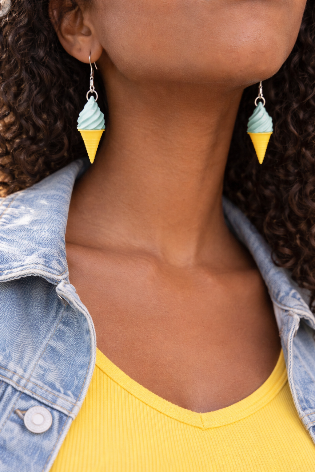 🍦 Sweet Swirl Ice Cream Earrings