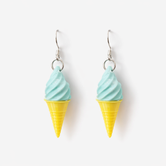 🍦 Sweet Swirl Ice Cream Earrings