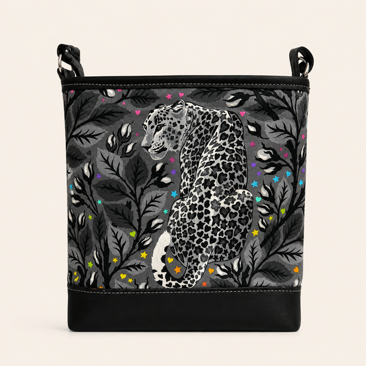 Night Leopard Mini Tote Crossbody