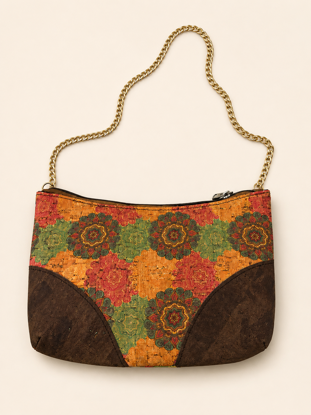 Saffron Mosaic Cork Crossbody