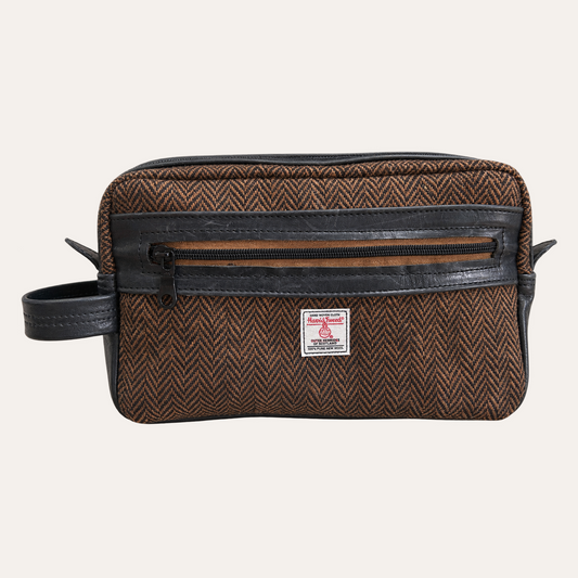 The Highland Dopp - Harris Tweed/Leather