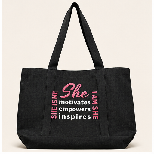 She Motivates — Structured Tote